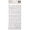 Thickers™ White Glitter Roller Rink Chipboard Alphabet Stickers